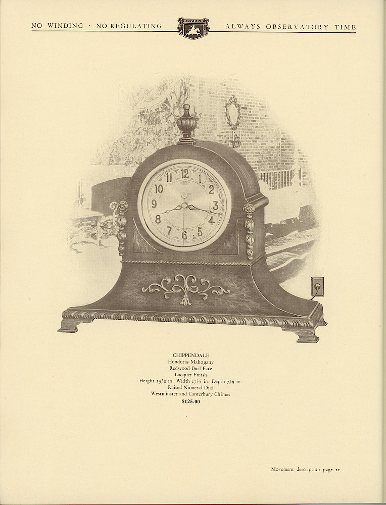 1930 Revere Clocks Catalog > 60. 1930 Revere Clocks Catalog; page 60