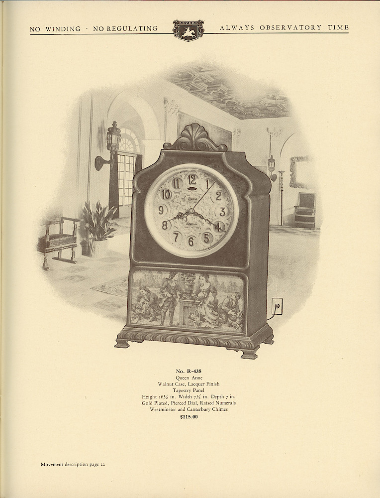 1930 Revere Clocks Catalog > 69. 1930 Revere Clocks Catalog; page 69