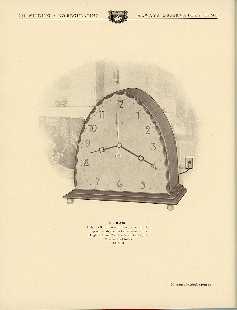1930 Revere Clocks Catalog > 78. 1930 Revere Clocks Catalog; page 78
