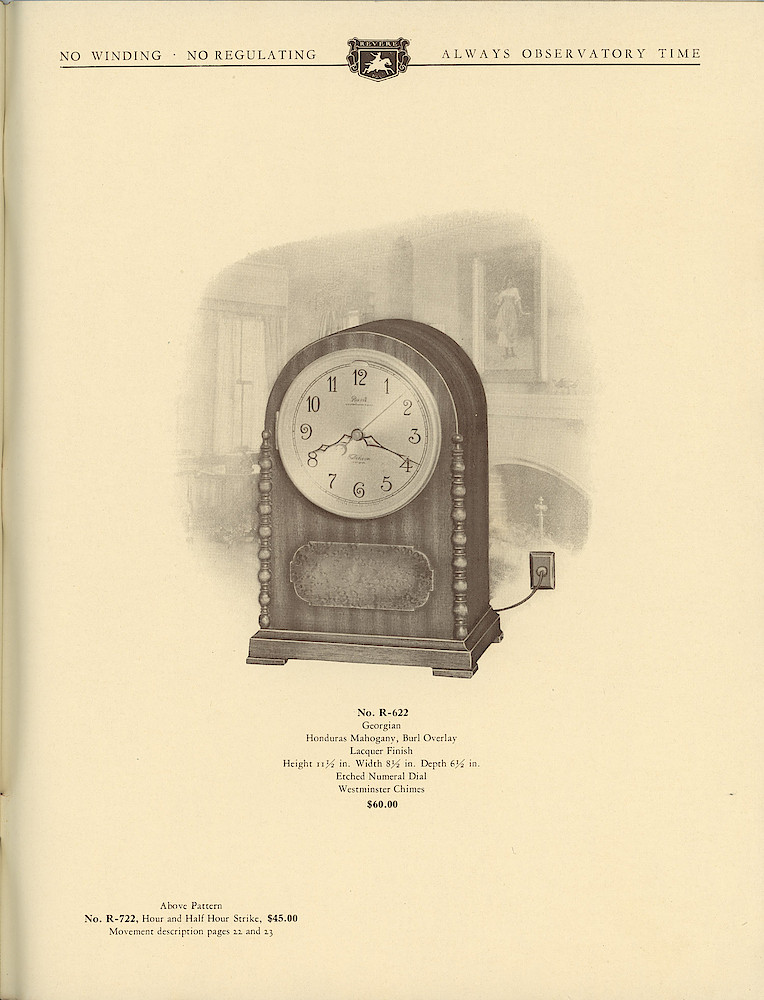 1930 Revere Clocks Catalog > 91. 1930 Revere Clocks Catalog; page 91