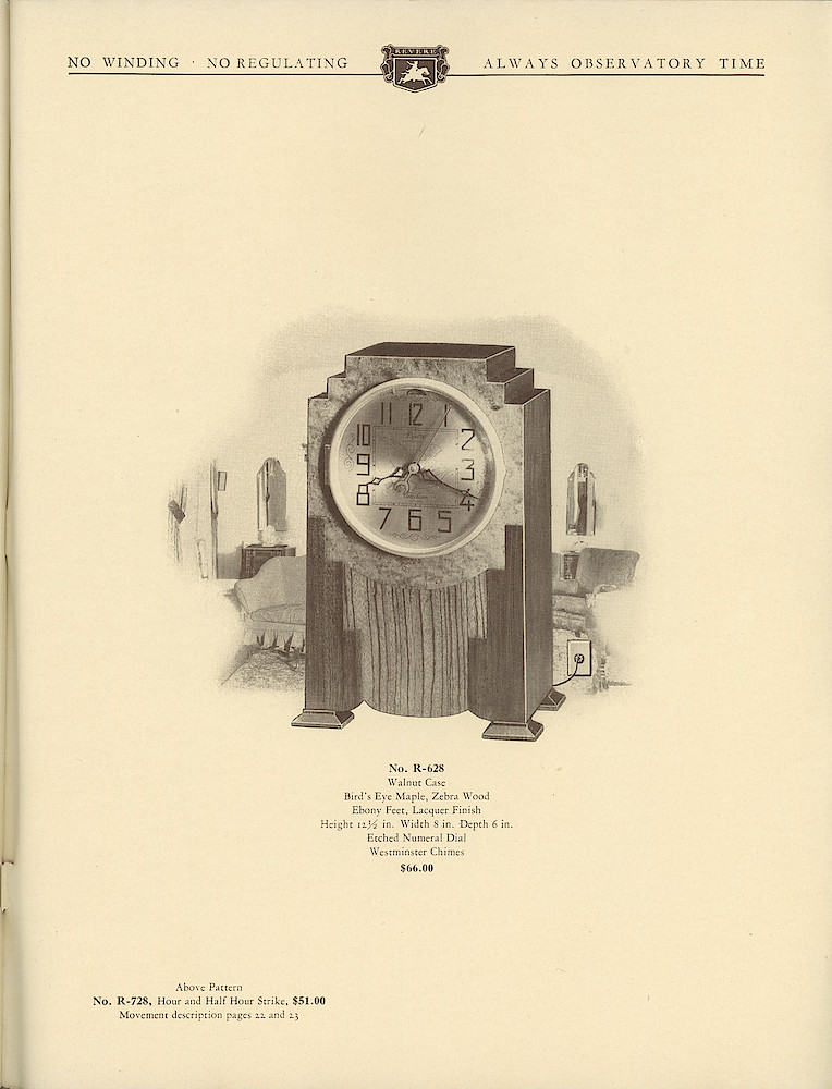 1930 Revere Clocks Catalog > 93. 1930 Revere Clocks Catalog; page 93