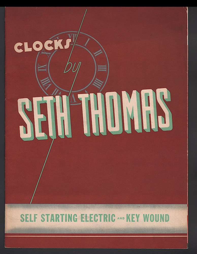 Clocks by Seth Thomas. Includes retail and dealers price list. > Front Cover