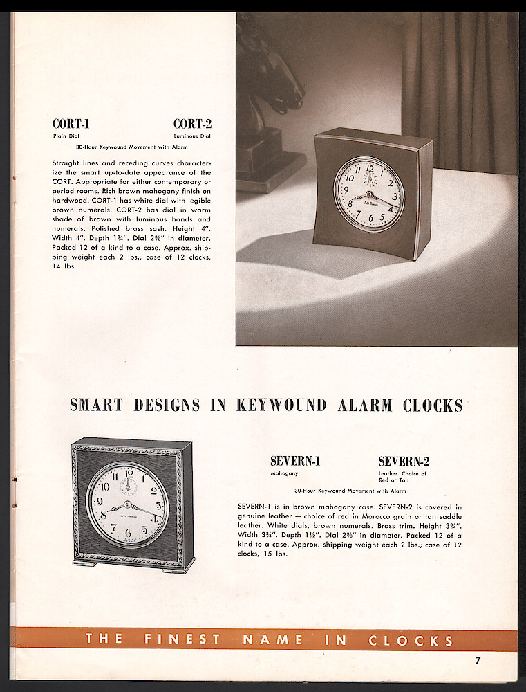 Clocks by Seth Thomas, Since 1813, the Finest Name in Clocks > 7