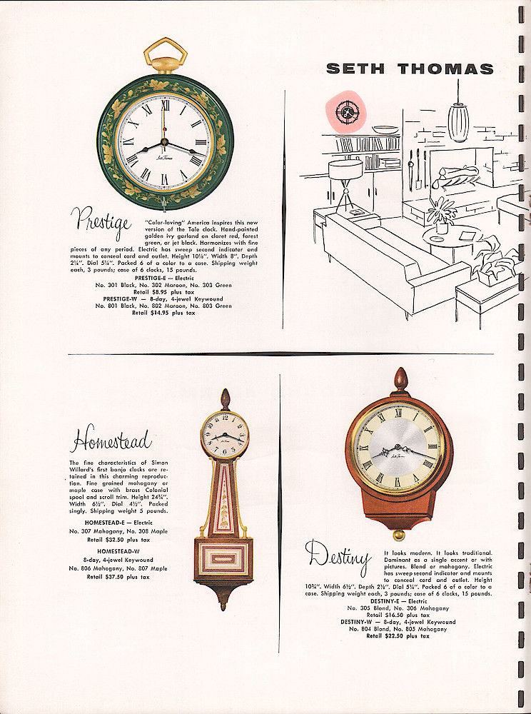 Americas New Look in Living. New in Clocks by Seth Thomas > 4