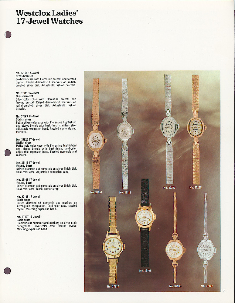 Westclox 17-Jewel Wrist Watches 1975 > 7