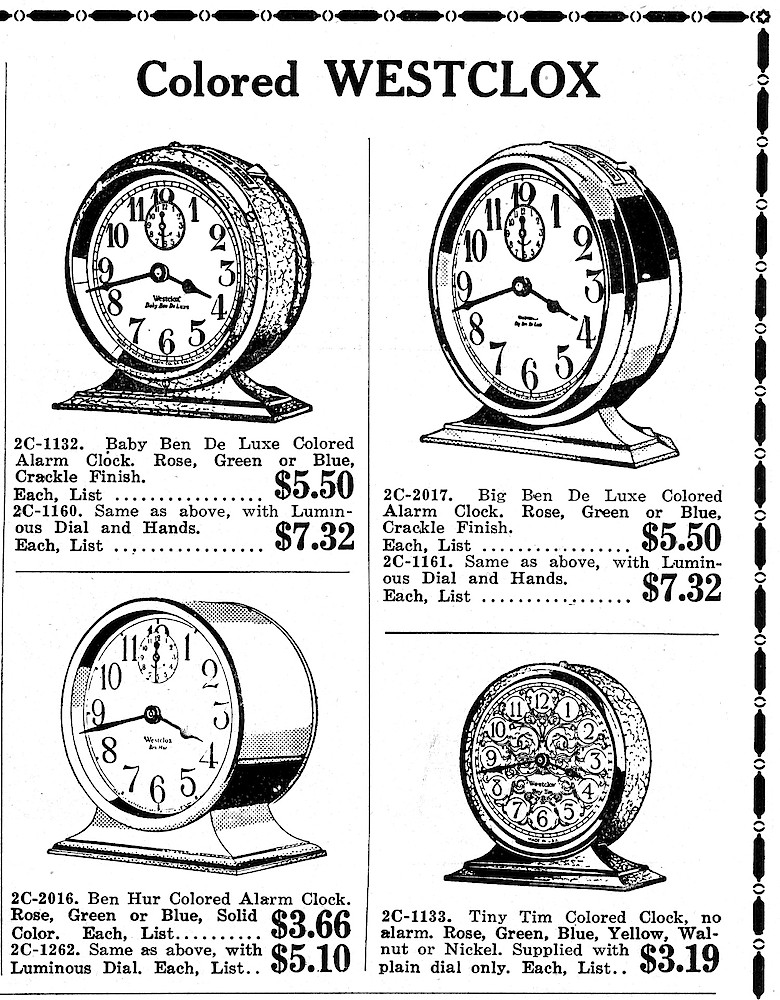 Aisenstein-Woronock & Sons, Inc > 49. Black And White Drawings Of The Crackle Finish Big, Baby Ben And Tiny Tim; And Ben Hur With Solid Color Finish.