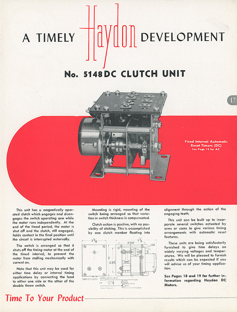 Haydon Timing Motors and Apparatus > 17