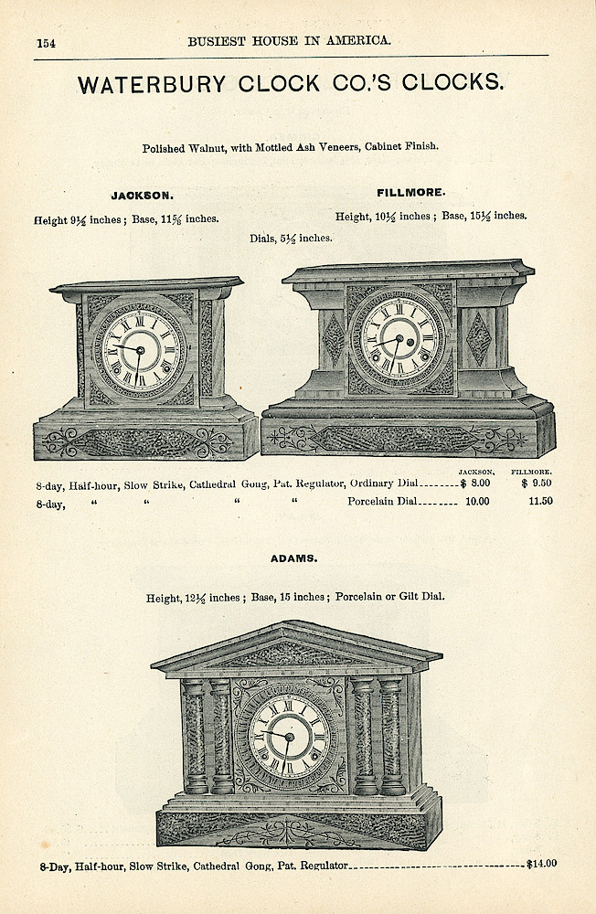 Busiest House in America, clock pages > 154