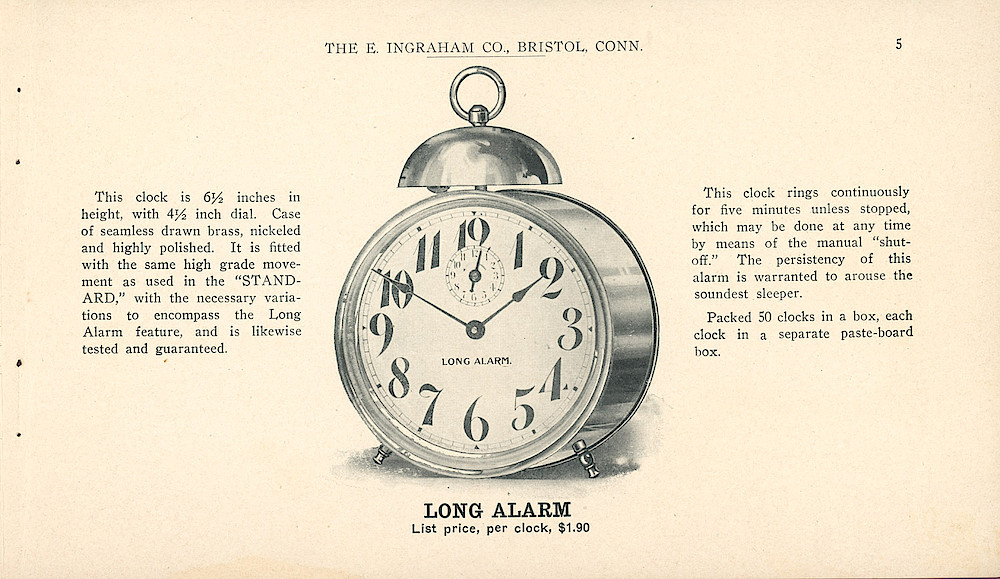 Clocks - The E. Ingraham Company, Bristol, Conn. U.S.A. > 5