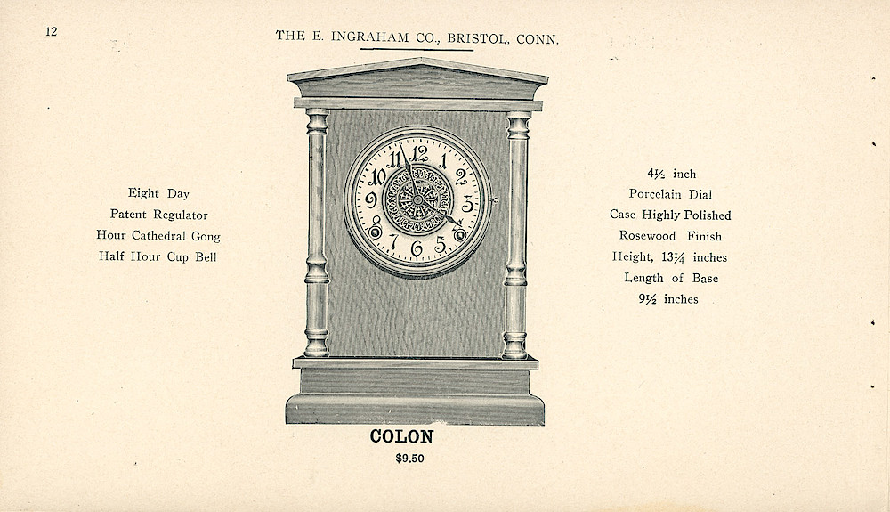 Clocks - The E. Ingraham Company, Bristol, Conn. U.S.A. > 12