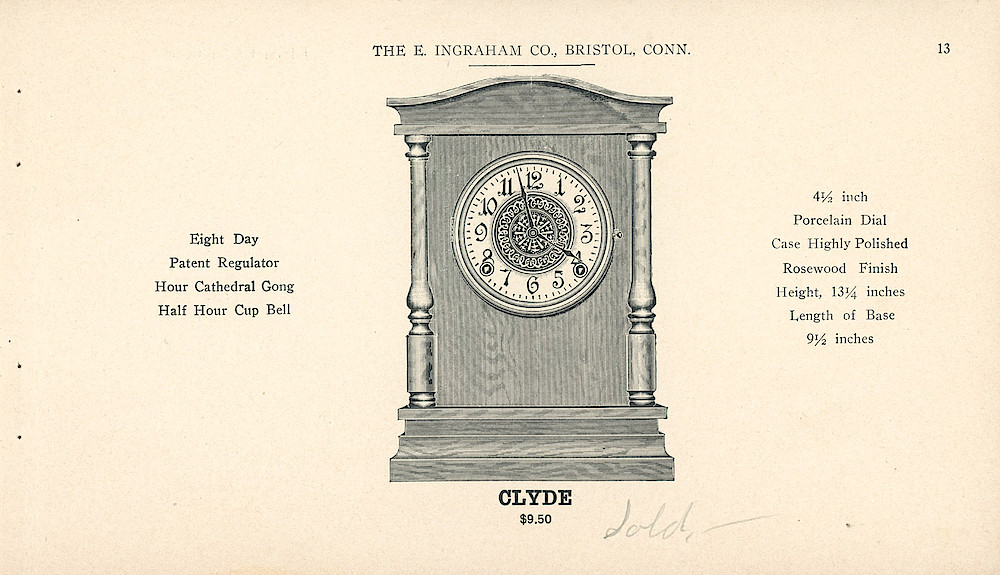 Clocks - The E. Ingraham Company, Bristol, Conn. U.S.A. > 13