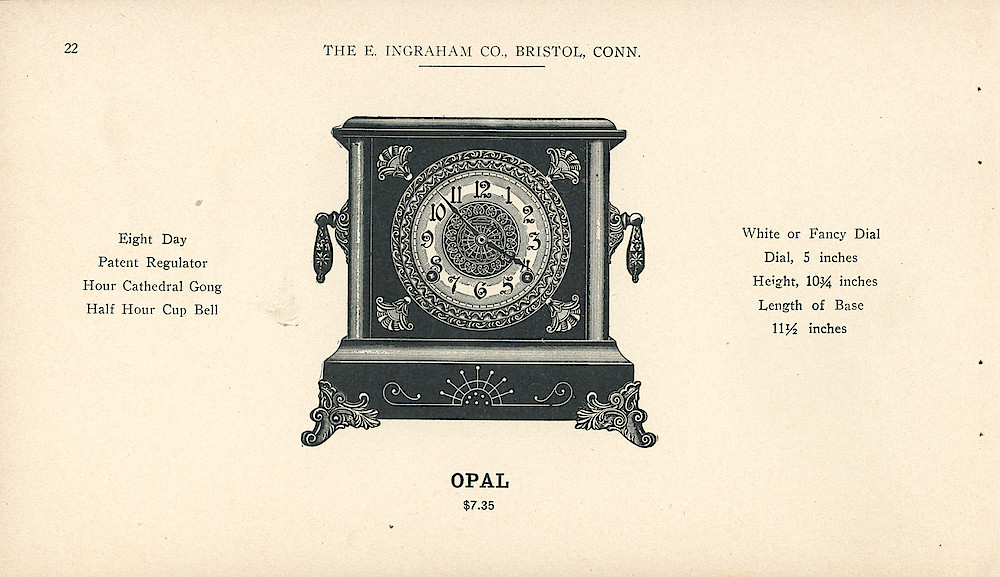 Clocks - The E. Ingraham Company, Bristol, Conn. U.S.A. > 22