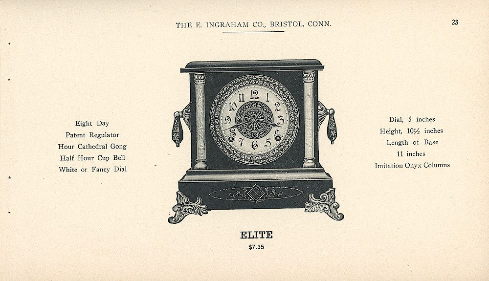 Clocks - The E. Ingraham Company, Bristol, Conn. U.S.A. > 23