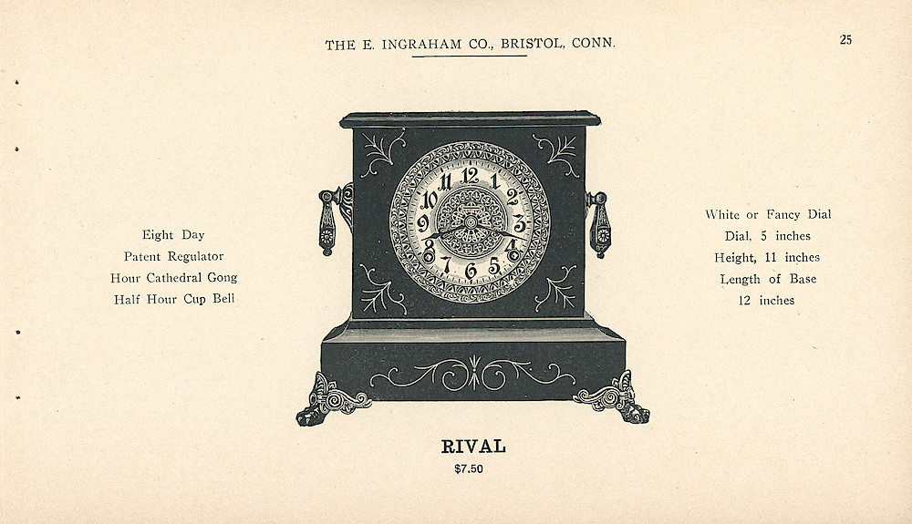 Clocks - The E. Ingraham Company, Bristol, Conn. U.S.A. > 25