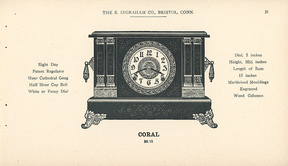 Clocks - The E. Ingraham Company, Bristol, Conn. U.S.A. > 31