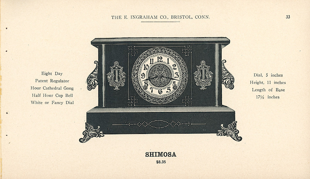 Clocks - The E. Ingraham Company, Bristol, Conn. U.S.A. > 33