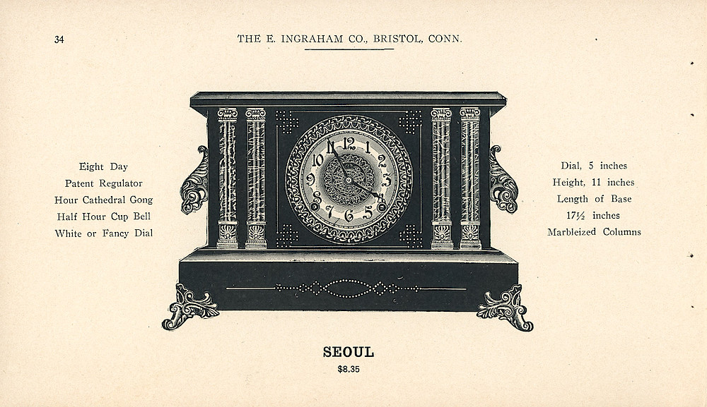 Clocks - The E. Ingraham Company, Bristol, Conn. U.S.A. > 34