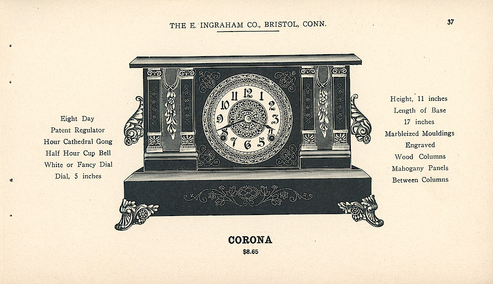Clocks - The E. Ingraham Company, Bristol, Conn. U.S.A. > 37