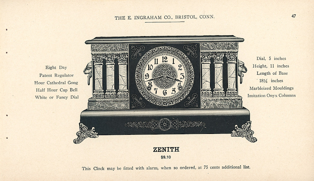Clocks - The E. Ingraham Company, Bristol, Conn. U.S.A. > 47