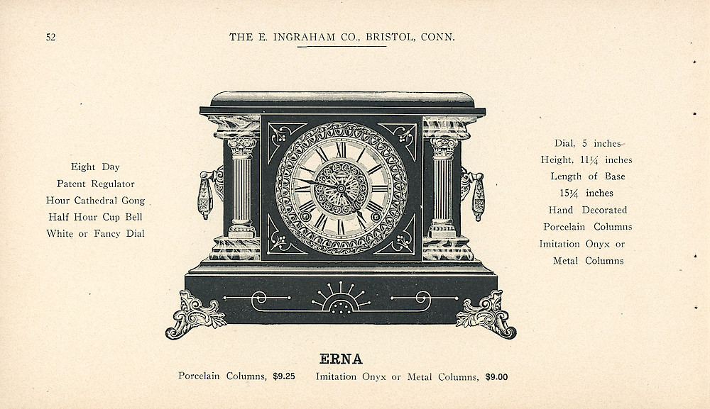 Clocks - The E. Ingraham Company, Bristol, Conn. U.S.A. > 52