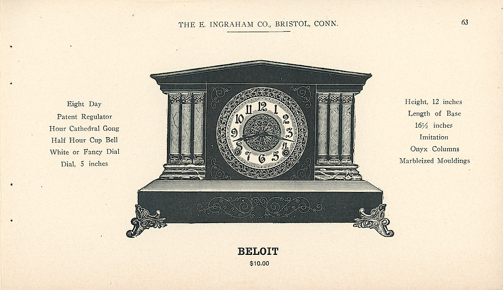 Clocks - The E. Ingraham Company, Bristol, Conn. U.S.A. > 63