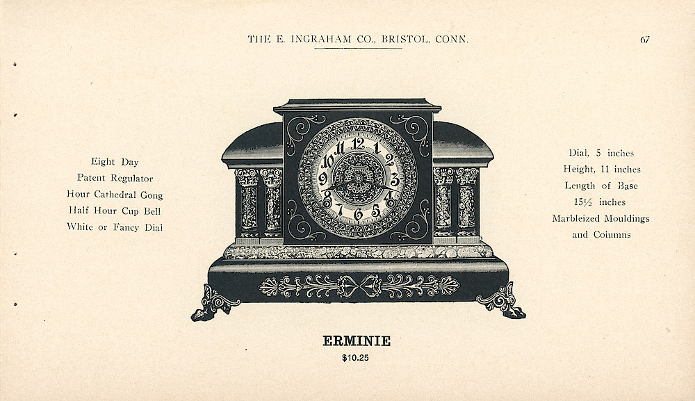 Clocks - The E. Ingraham Company, Bristol, Conn. U.S.A. > 67