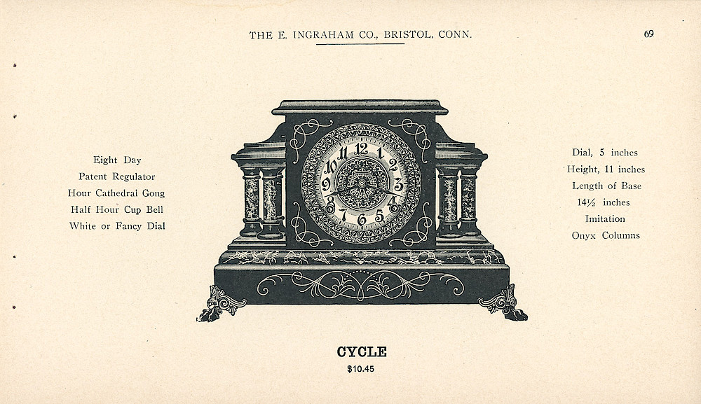 Clocks - The E. Ingraham Company, Bristol, Conn. U.S.A. > 69