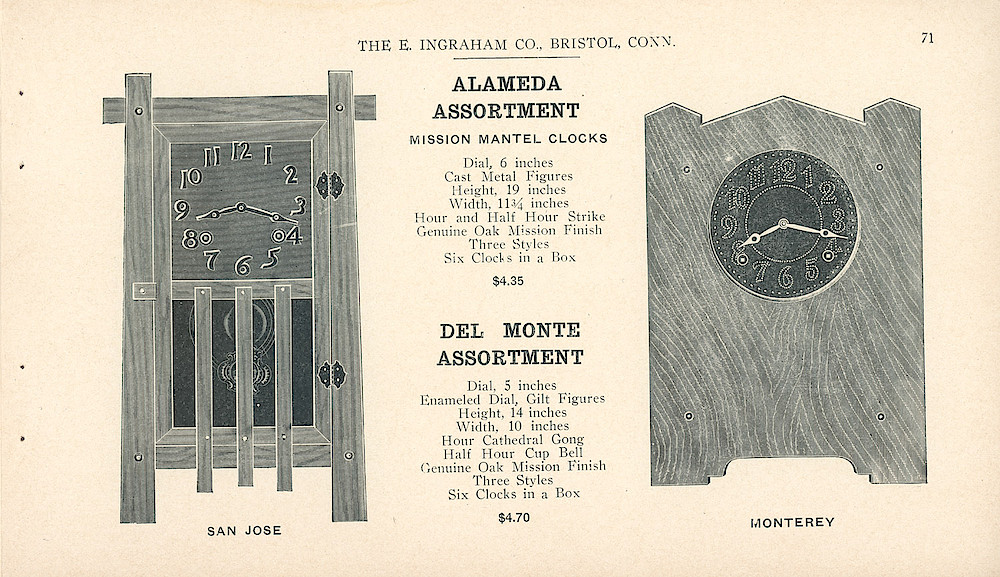 Clocks - The E. Ingraham Company, Bristol, Conn. U.S.A. > 71