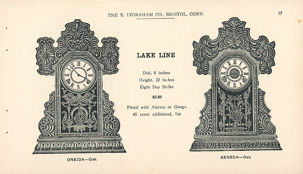 Clocks - The E. Ingraham Company, Bristol, Conn. U.S.A. > 77