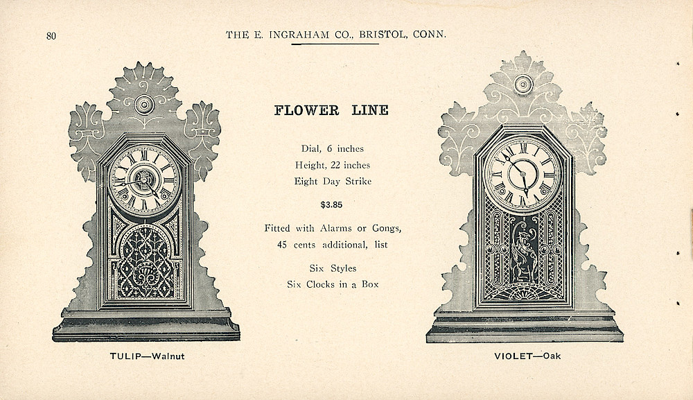 Clocks - The E. Ingraham Company, Bristol, Conn. U.S.A. > 80