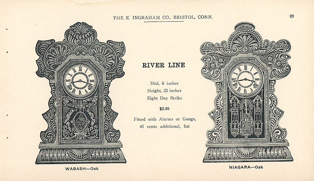 Clocks - The E. Ingraham Company, Bristol, Conn. U.S.A. > 89