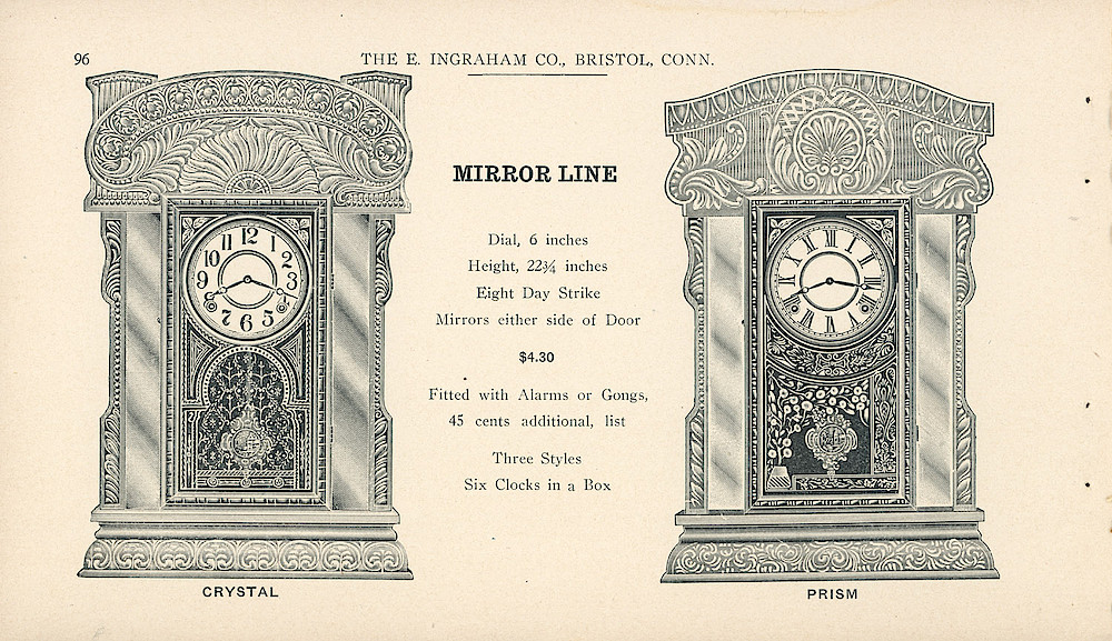 Clocks - The E. Ingraham Company, Bristol, Conn. U.S.A. > 96