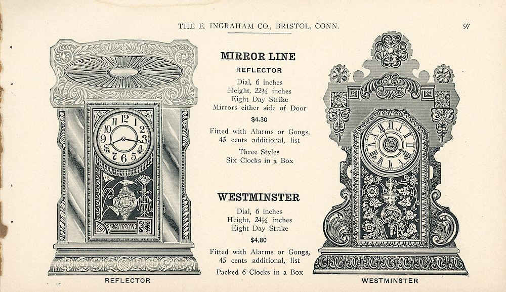 Clocks - The E. Ingraham Company, Bristol, Conn. U.S.A. > 97