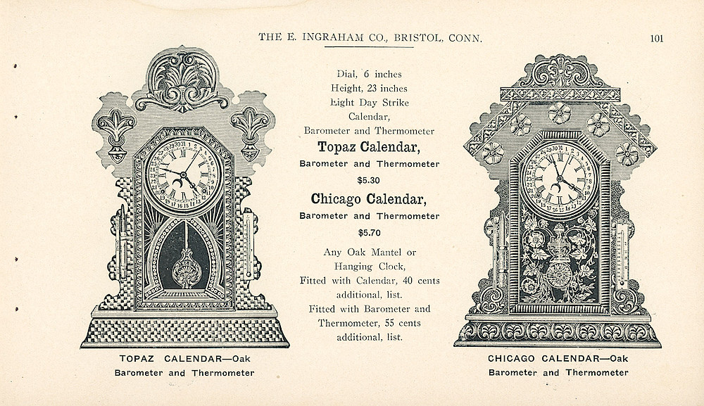 Clocks - The E. Ingraham Company, Bristol, Conn. U.S.A. > 101