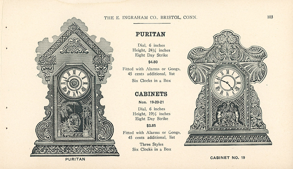 Clocks - The E. Ingraham Company, Bristol, Conn. U.S.A. > 103