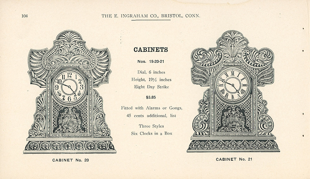 Clocks - The E. Ingraham Company, Bristol, Conn. U.S.A. > 104