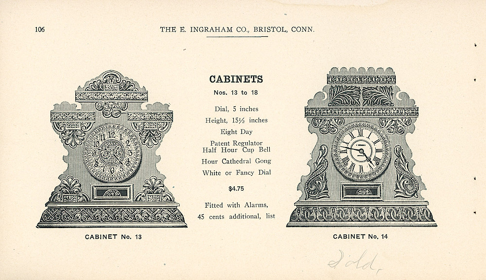 Clocks - The E. Ingraham Company, Bristol, Conn. U.S.A. > 106