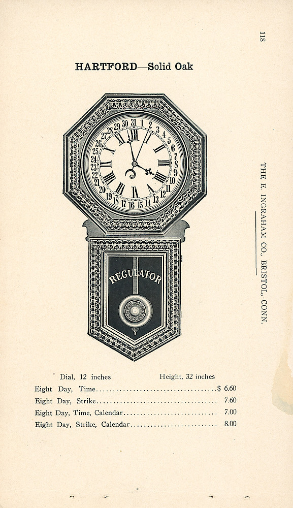 Clocks - The E. Ingraham Company, Bristol, Conn. U.S.A. > 118