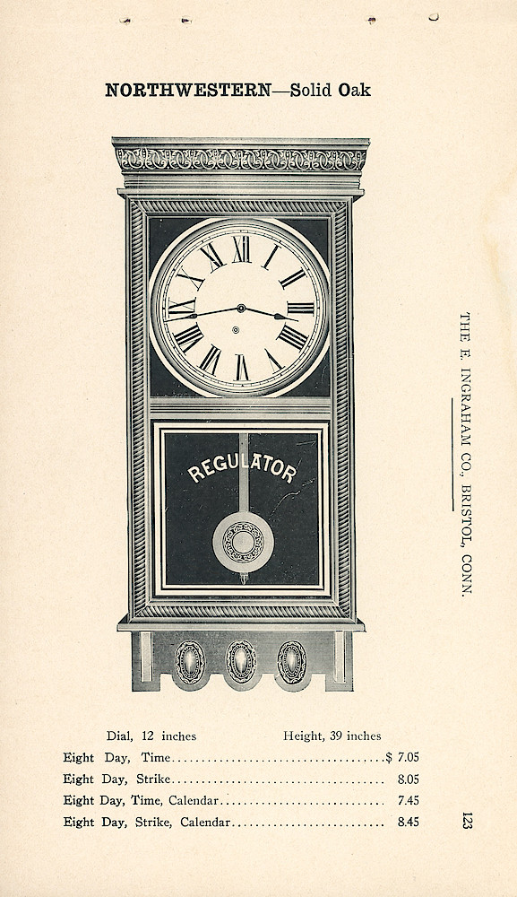 Clocks - The E. Ingraham Company, Bristol, Conn. U.S.A. > 123