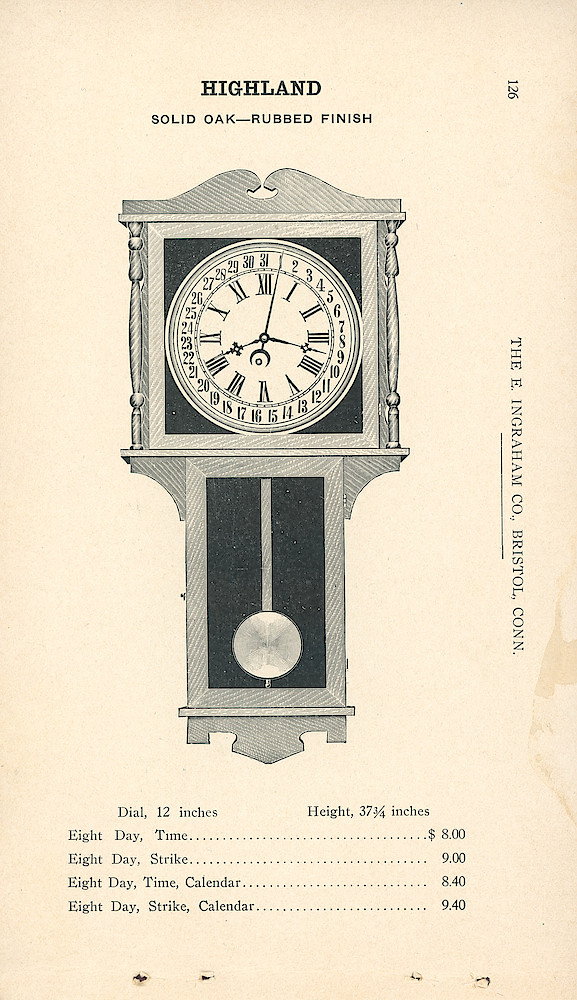 Clocks - The E. Ingraham Company, Bristol, Conn. U.S.A. > 126