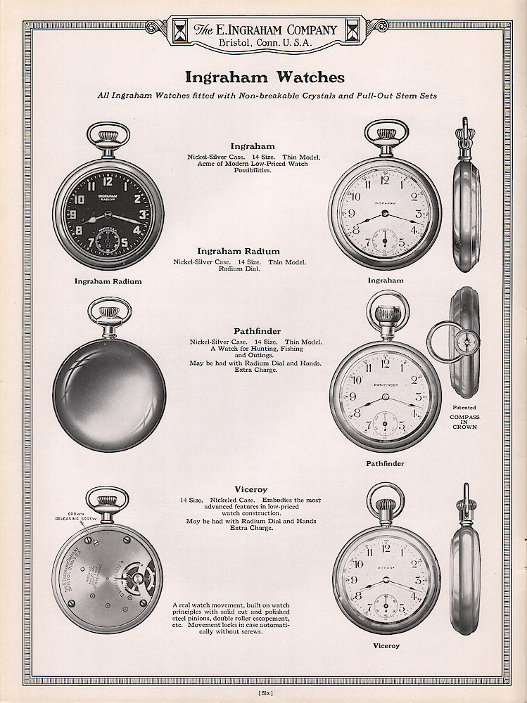 Ingraham Watches and Clocks 1923 - 1924 > 6