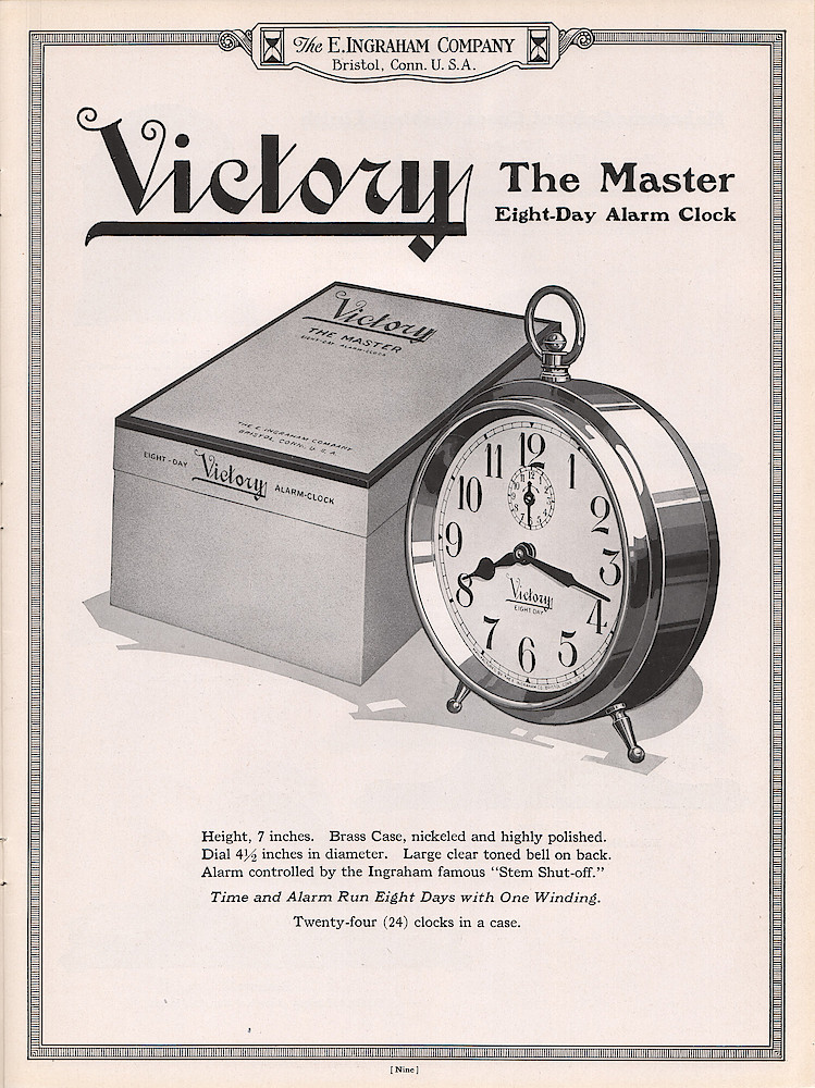 Ingraham Watches and Clocks 1923 - 1924 > 9