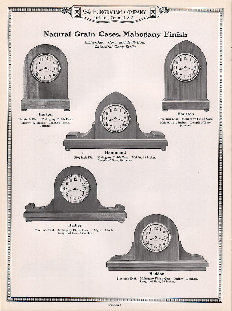 Ingraham Watches and Clocks 1923 - 1924 > 14