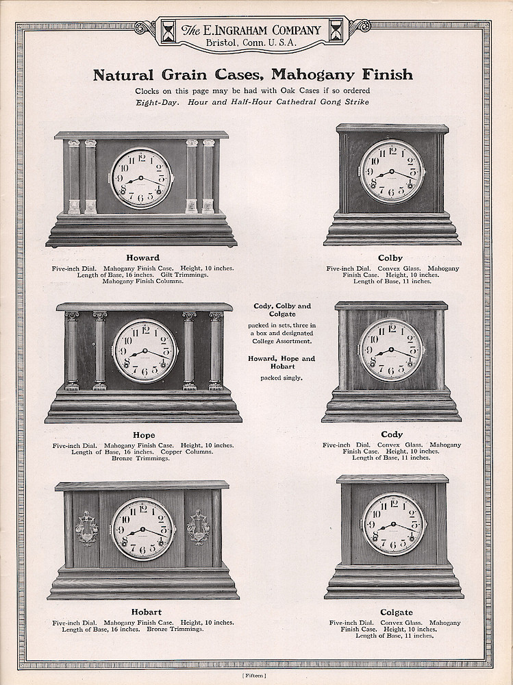 Ingraham Watches and Clocks 1923 - 1924 > 15