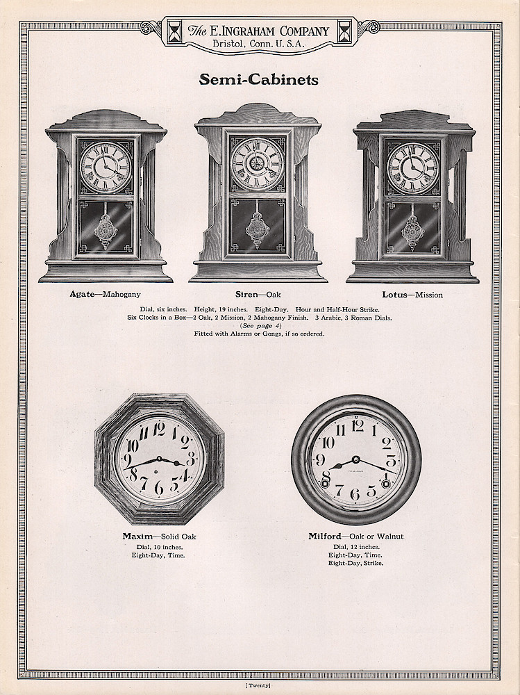 Ingraham Watches and Clocks 1923 - 1924 > 20