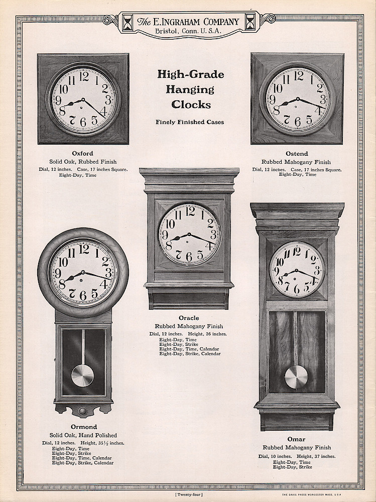 Ingraham Watches and Clocks 1923 - 1924 > 24
