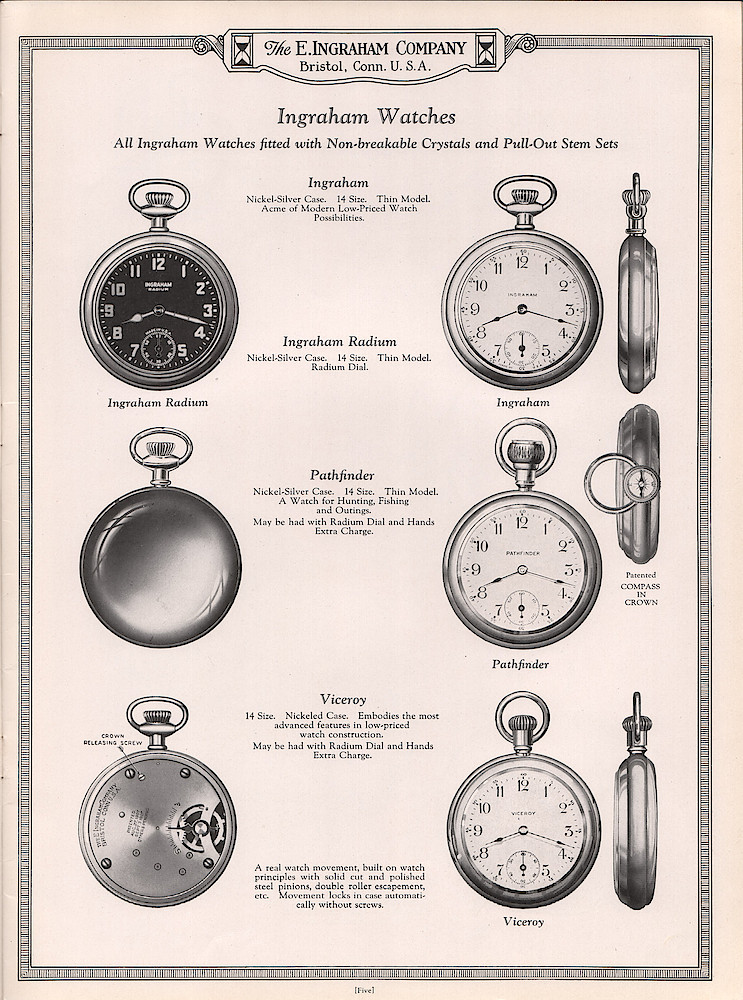 Ingraham Watches and Clocks, 1925 - 1926 > 5