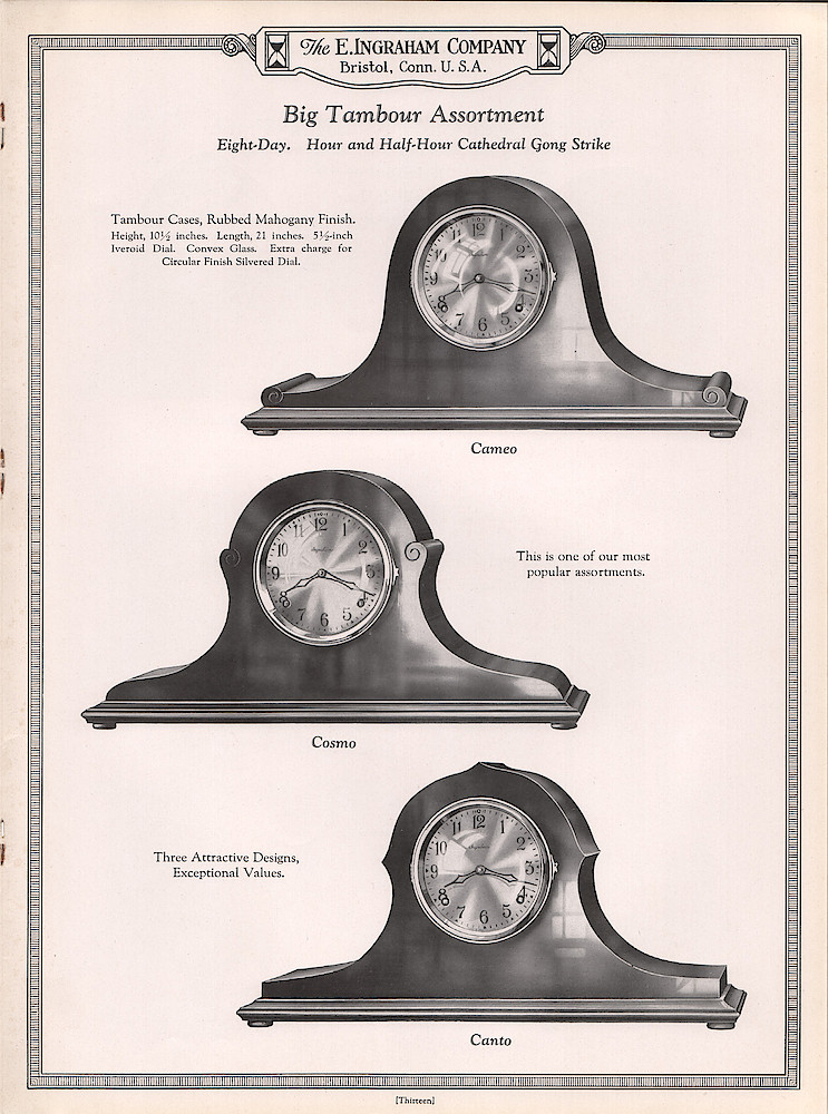 Ingraham Watches and Clocks, 1925 - 1926 > 13