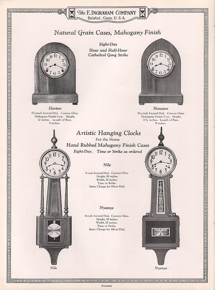 Ingraham Watches and Clocks, 1925 - 1926 > 14