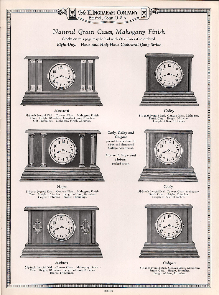 Ingraham Watches and Clocks, 1925 - 1926 > 15
